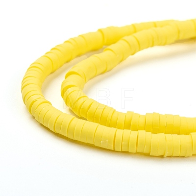 Handmade Polymer Clay Beads Strands X-CLAY-R089-4mm-073-1