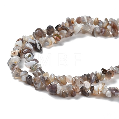 Natural Botswana Agate Beads Strands G-P497-03A-01-1