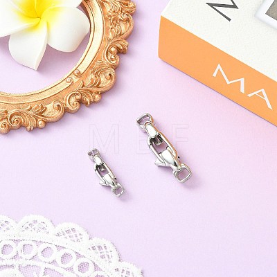 2Pcs 2 Styles Stainless Steel Lobster Claw Clasps STAS-CJ0003-62-1