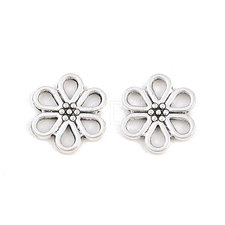 Tibetan Style Alloy Flower Charms PALLOY-A024-21AS-1