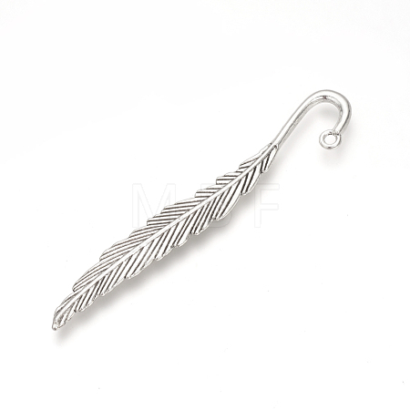 Tibetan Style Alloy Bookmark Findings TIBEP-Q075-08AS-LF-1