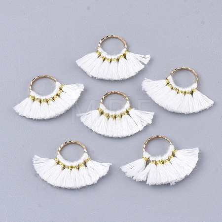 Polycotton(Polyester Cotton) Tassel Pendants Decorations FIND-S302-11O-1