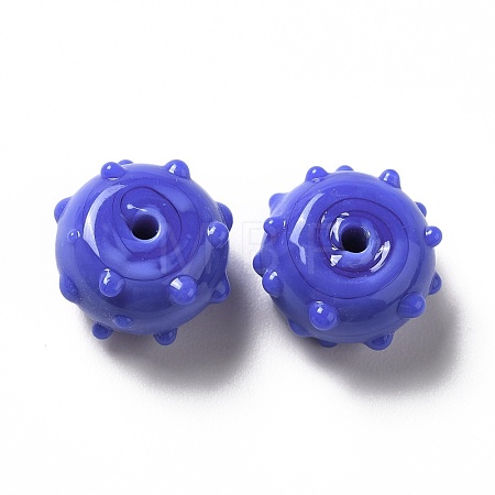 Handmade Bumpy Lampwork Beads LAMP-E023-06B-1