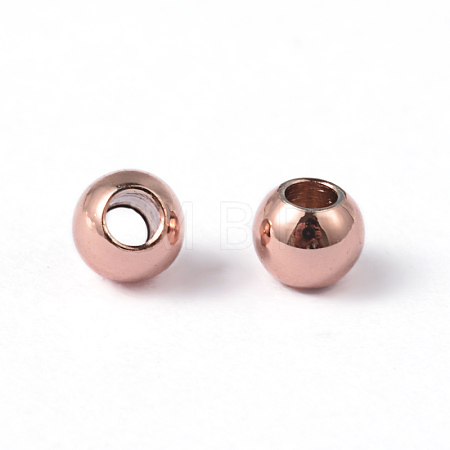 Round Ion Plating(IP) 304 Stainless Steel Beads STAS-O091-A-03RG-1