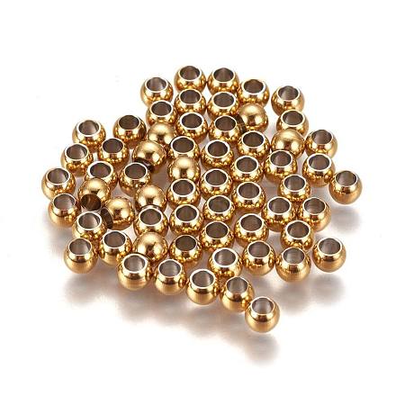 Ion Plating(IP) 304 Stainless Steel Spacer Beads STAS-L222-42B-G-1