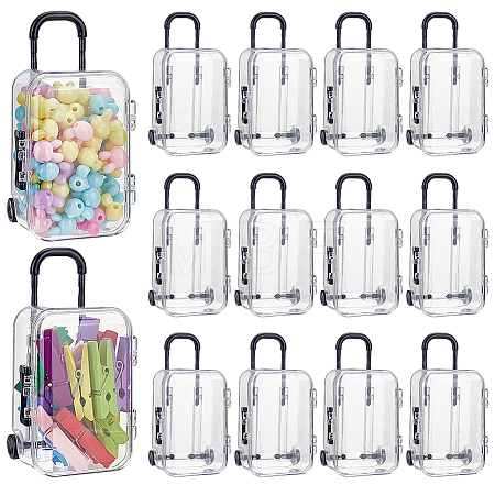 16Pcs Luggage Cases Plastic Candy Gift Storage Tote Boxes CON-HY0001-10-1