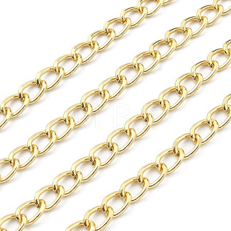 Aluminium Twisted Curb Chains CHA-YW0001-07G-1