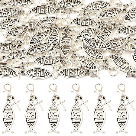 30Pcs Alloy Pendant Decorations HJEW-YW00475-1