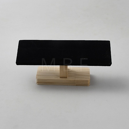 Wood Bracelet Display Stands with Velvet Mat BDIS-WH20004-001A-1