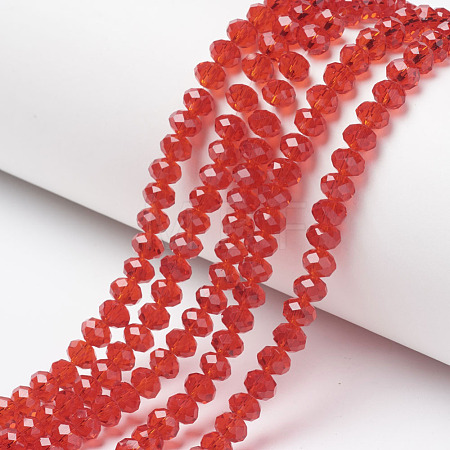 Glass Beads Strands EGLA-A034-T4mm-D01-1