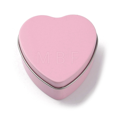 Tinplate Iron Heart Shaped Candle Tins CON-NH0001-02C-1