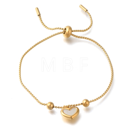 Ion Plating(IP) 304 Stainless Steel Twisted Chain Slider Bracelets BJEW-H613-08G-1
