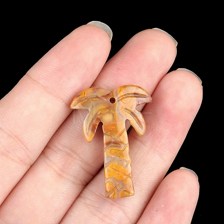 Natural Crazy Agate Pendants PW-WG3631D-11-1