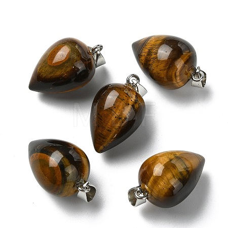 Natural Tiger Eye Pendants GG-K002-13L-1
