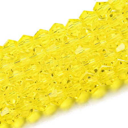 Transparent Glass Beads Strands EGLA-A039-T6mm-D21-1