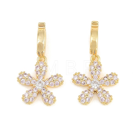 Brass Micro Pave Cubic Zirconia Pendants CU-CBAA6E8-14G-05-1