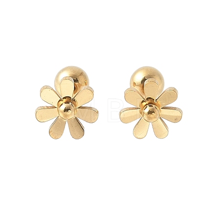 304 Stainless Steel Stud Earrings EJEW-E603-01A-G-1