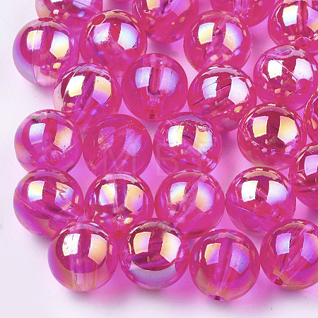 Transparent Plastic Beads OACR-S026-8mm-12-1