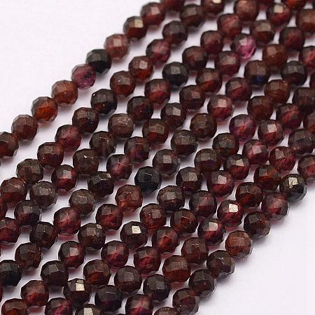 Natural Garnet Beads Strands G-F509-37-3mm-1