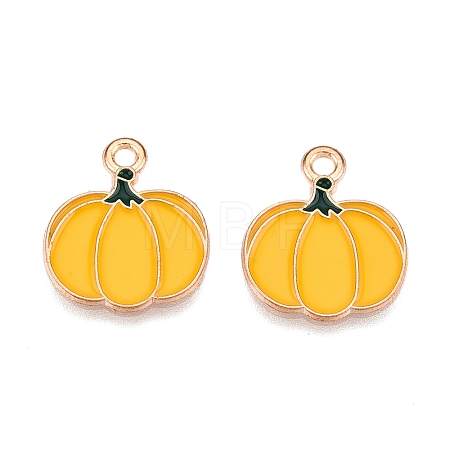 Thanksgiving Day Theme Alloy Enamel Pendants ENAM-T020-35O-1