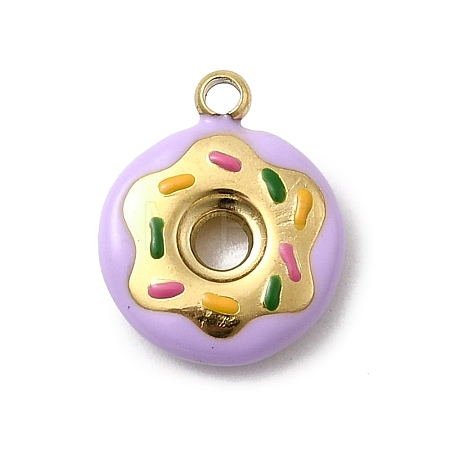 304 Stainless Steel Enamel Pendants STAS-I355-12G-04-1