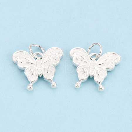 925 Sterling Silver Butterfly Charms STER-T009-01S-1