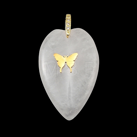 Natural Quartz Crystal Pendants G-G470-02G-01-1