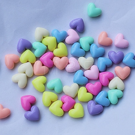Opaque Acrylic Beads SACR-Q100-M067-1-1