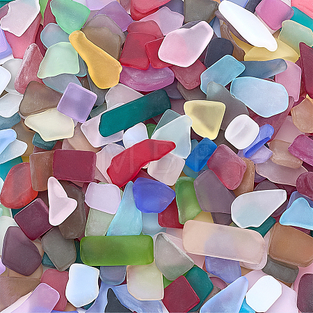 Frosted Glass Cabochons GLAA-GA0002-41-1
