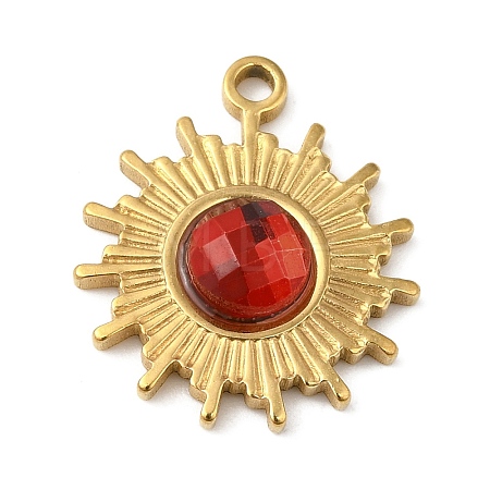 Real 18K Gold Plated 304 Stainless Steel Pendants STAS-A084-21G-03-1