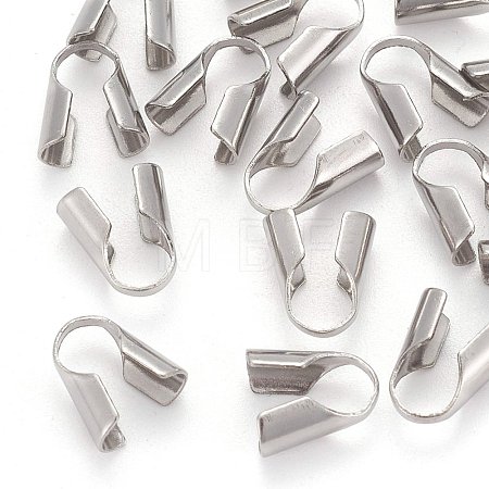 Tarnish Resistant Stainless Steel Bead Tips STAS-R062-4mm-1