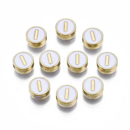 Alloy Enamel Beads ENAM-N052-006-01I-RS-1