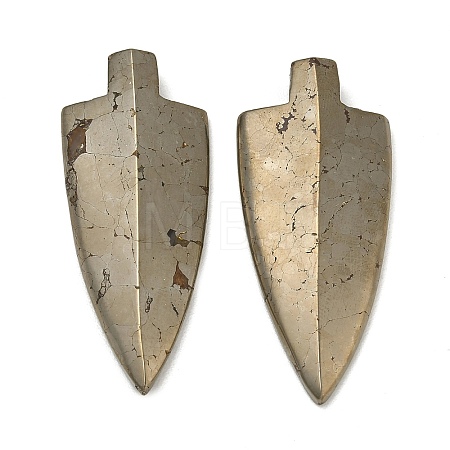Arrowhead Natural Pyrite Pendants G-I125-44-1