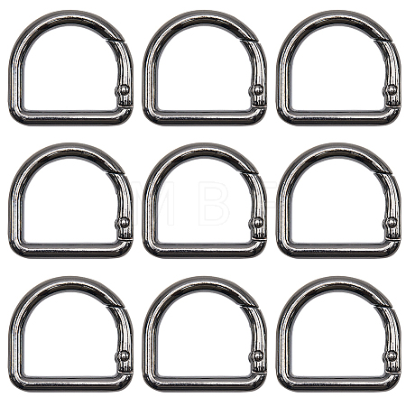 12Pcs Alloy Spring Gate Rings FIND-GF0007-10A-1