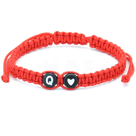 Resin Beads Braided Bead Bracelets FS-WG108B7-17-1
