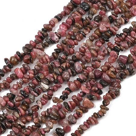 Natural Rhodonite Beads Strands G-F328-23-1