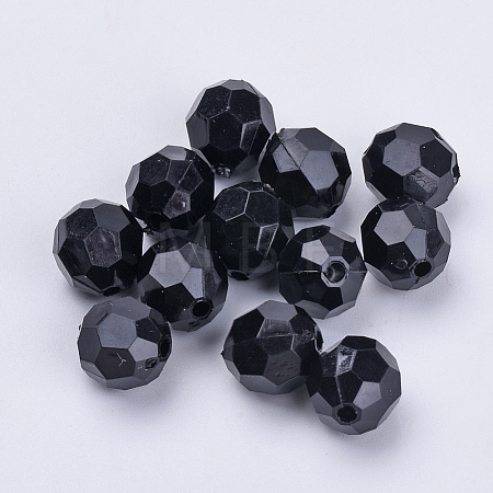 Transparent Acrylic Beads X-TACR-Q257-8mm-V72-1