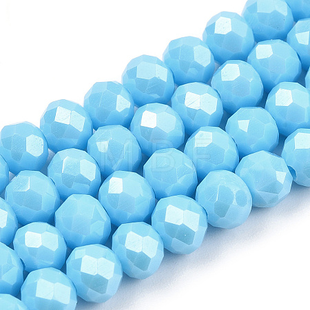 Electroplate Glass Beads Strands EGLA-A034-P2mm-A06-1