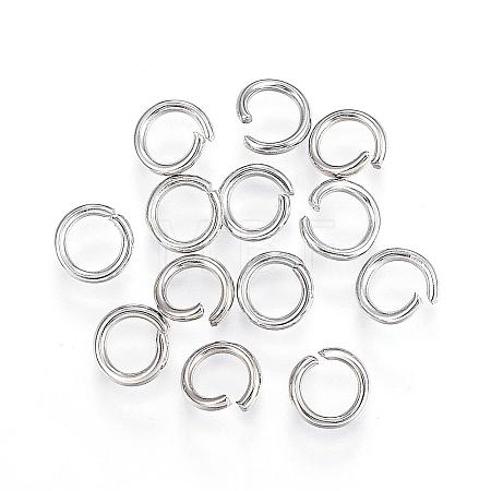 Tarnish Resistant 304 Stainless Steel Open Jump Rings STAS-F110-06P-1