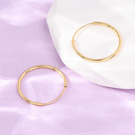 925 Sterling Silver Huggie Hoop Earrings EJEW-C179-05B-G-1