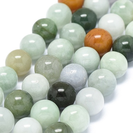 Natural Jadeite Beads Strands G-G789-01C-1