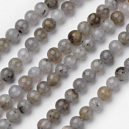 Natural Labradorite Beads Strands G-D809-07-4mm-1
