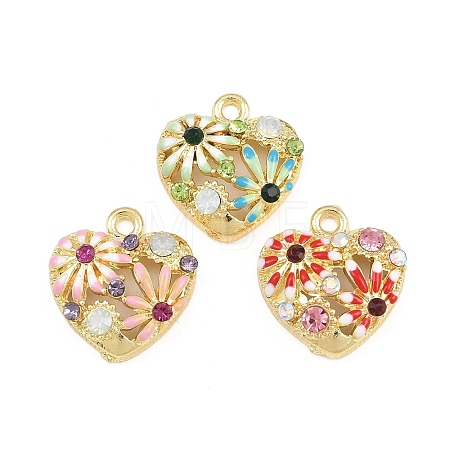 Alloy with Enamel Pendants RB-CBA1FD3-18G-1