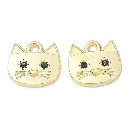 Alloy Rhinestone Pendants FIND-D044-21G-03-1