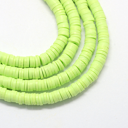 Handmade Polymer Clay Beads X-CLAY-R067-8.0mm-24-1