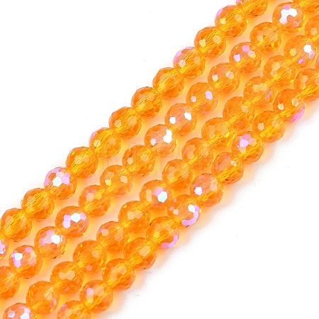 Electroplate Transparent Glass Beads EGLA-B013-02A-AB10-1