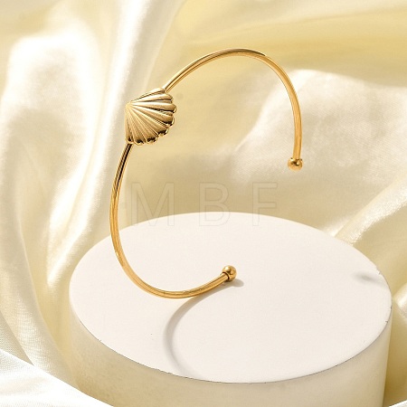 304 Stainless Steel Cuff Bangles STAS-Z108-08G-02-1