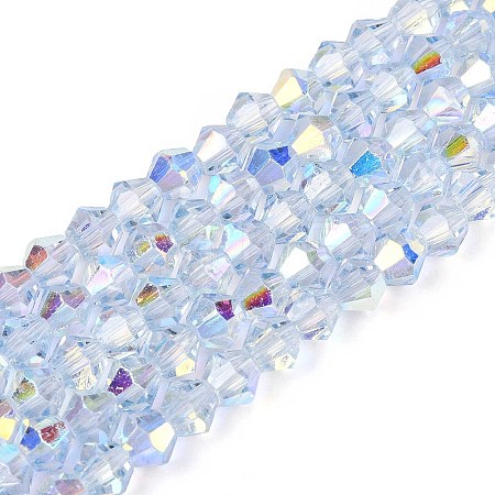 Transparent Glass Beads Strands EGLA-N021-4mm-01-1