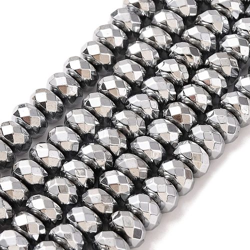 Electroplate Non-magnetic Synthetic Hematite Beads Strands G-J160-E-01-1