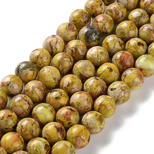 Dyed Natural Regalite/Imperial Jasper/Sea Sediment Jasper Beads Strands G-B124-C01-07-1